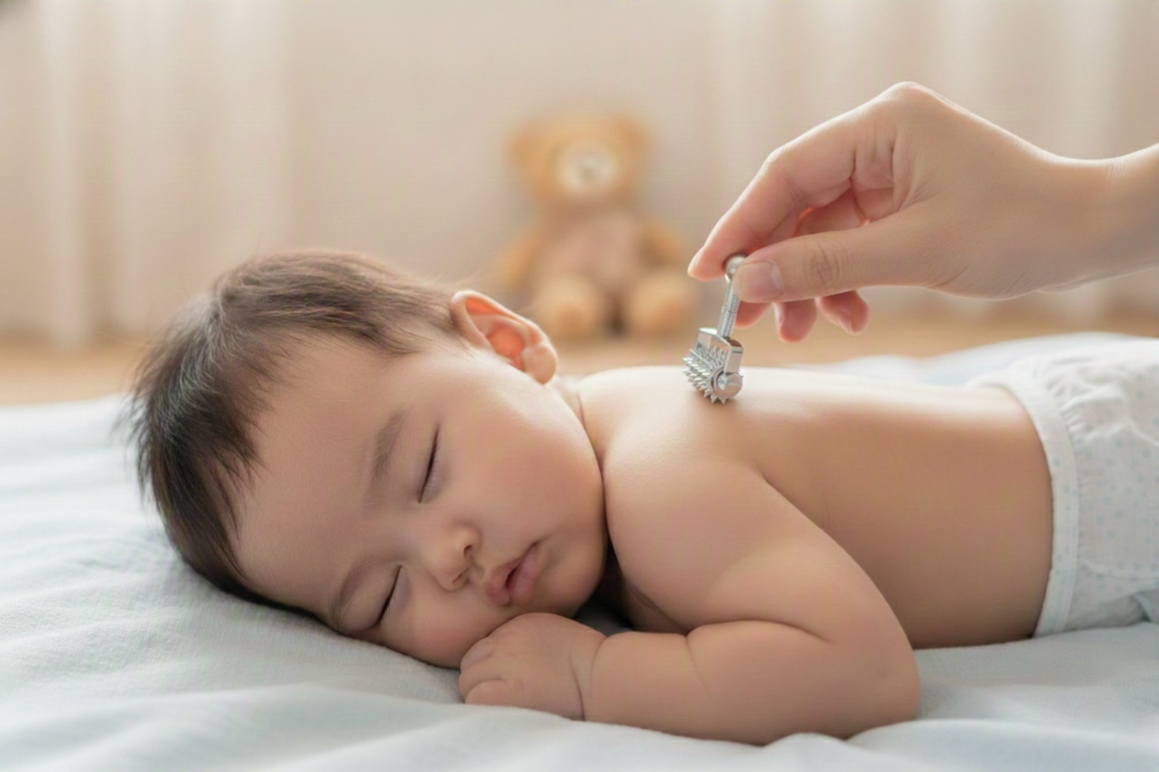 かんしゃくが止まらない子へ。ローラー鍼(しん)で気持ちを落ち着かせる3分ケア
